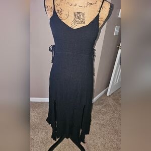 Elegant Black Sleeveless Dress S